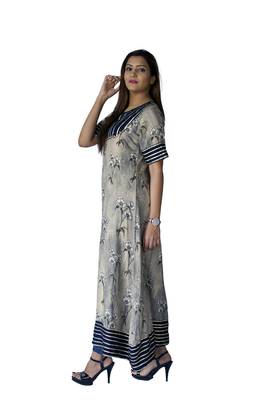 Off white embroidered rayon ethnic-kurtis 3