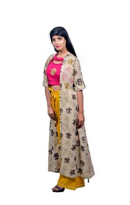 Multicolor embroidered cotton ethnic-kurtis 2