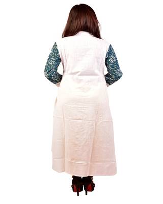 Blue embroidered rayon ethnic-kurtis 2