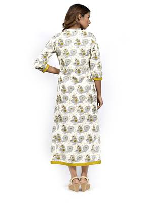 Grey embroidered cotton  ethnic-kurtis 3