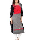 red printed Rayon stitched kurti