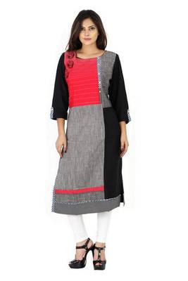 red printed Rayon stitched kurti 3