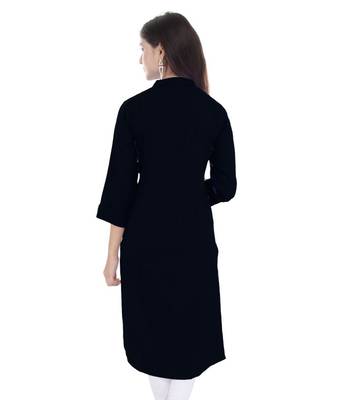black printed Cotton stitched kurti 2