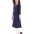 blue printed Rayon stitched kurti