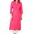 pink printed Rayon stitched kurti