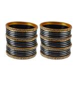 Black Crystal Bangles And Bracelets