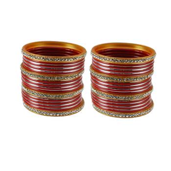 Red Crystal Bangles And Bracelets 1