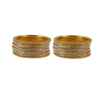 Golden Crystal Bangles And Bracelets 1
