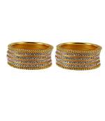 Golden Crystal Bangles And Bracelets