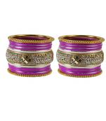Magenta Crystal Bangles And Bracelets