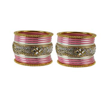 Peach Crystal Bangles And Bracelets 1