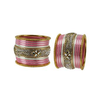 Peach Crystal Bangles And Bracelets 2