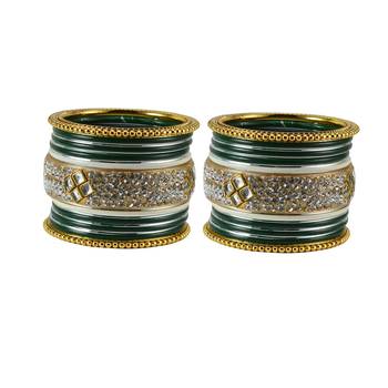 Green Crystal Bangles And Bracelets 1