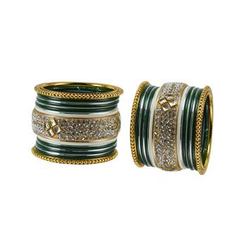 Green Crystal Bangles And Bracelets 2