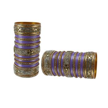 Purple Crystal Bangles And Bracelets 2