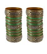 Green Crystal Bangles And Bracelets