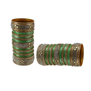 Green Crystal Bangles And Bracelets 2