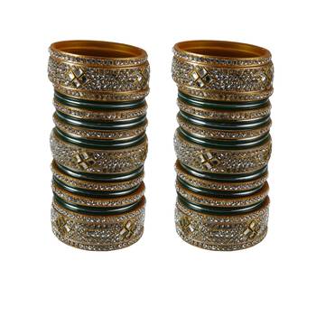 Green Crystal Bangles And Bracelets 1