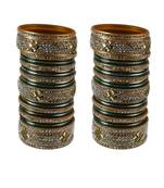 Green Crystal Bangles And Bracelets