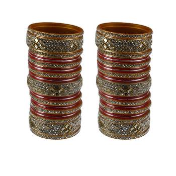 Red Crystal Bangles And Bracelets 1