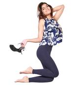 Navy Active Leggings