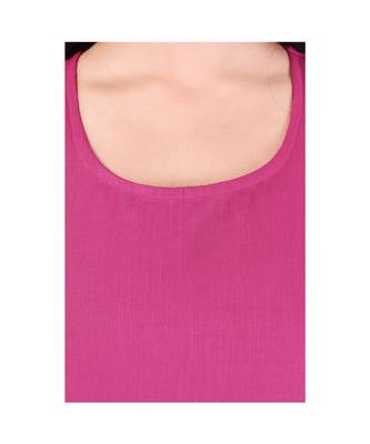 pink  printed Cotton stitched kurti 5