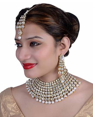White cubic zirconia necklace-sets 1