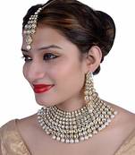 White cubic zirconia necklace-sets