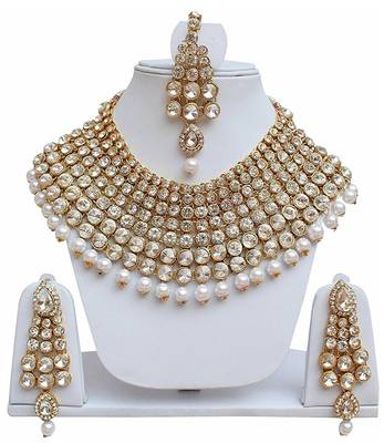White cubic zirconia necklace-sets 3