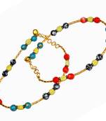 Fancy Designer Stylish Colorful Brass Payal Anklet