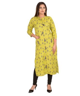 green printed Cotton stitched kurti 3