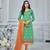 Sea-green embroidered banarasi brocade salwar
