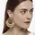 Gold Agate Danglers Drops