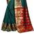 Kimisha Women's Green Jacquard Cotton Silk Saree With Designer Pallu