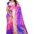 Kimisha Women's Pink Jacquard Cotton Silk Saree With Designer Pallu