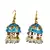 Rajasthani Turquoise Lacquer Fancy Jhumka Earrings