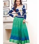 Multicolor embroidered georgette salwar