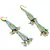 Jaipuri Design Lacquer Turquoise Fashion Earrings