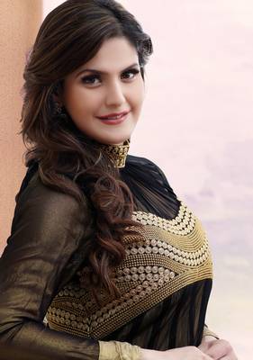 Black embroidered georgette salwar 2