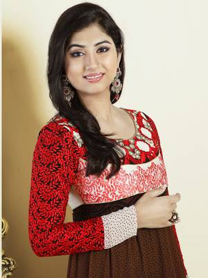 Multicolor embroidered georgette salwar 2