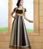 Black embroidered georgette salwar