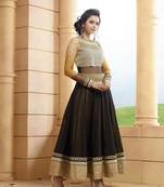 Black embroidered georgette salwar