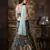 Green Sequins Embroidered Silk Semi Stitched Bridal Lehenga