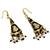 Traditional Stylish Black Lacquer Fashion Earrings