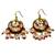 Sanganeri Sexy Red Green Lacquer Fashion Earrings