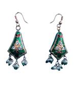 Jaipuri Designer Green Fashion Earrings Jewellery