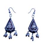 Jaipuri Design Purple Earrings Fashion Jewellery