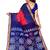 Multicolor hand woven art silk saree with blouse