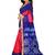 Multicolor hand woven art silk saree with blouse