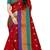 Maroon woven chanderi silk saree with blouse